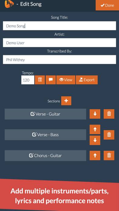 Guitar Notepad App screenshot #2