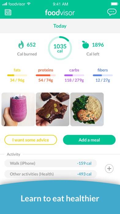 Foodvisor - Calorie Counter Bildschirmfoto