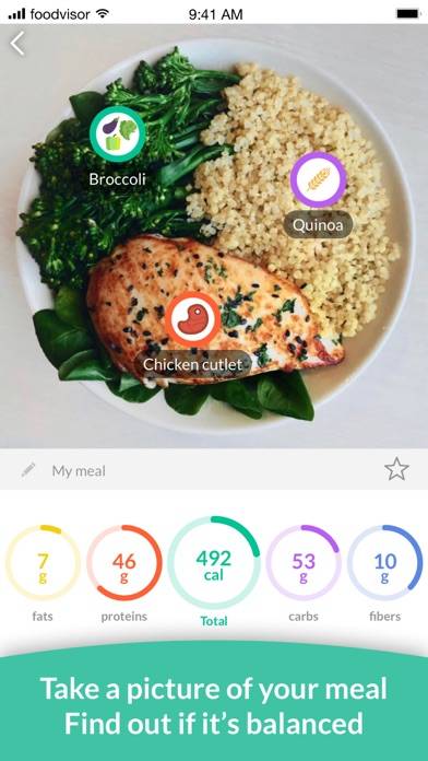 Foodvisor Captura de pantalla de la aplicación #2