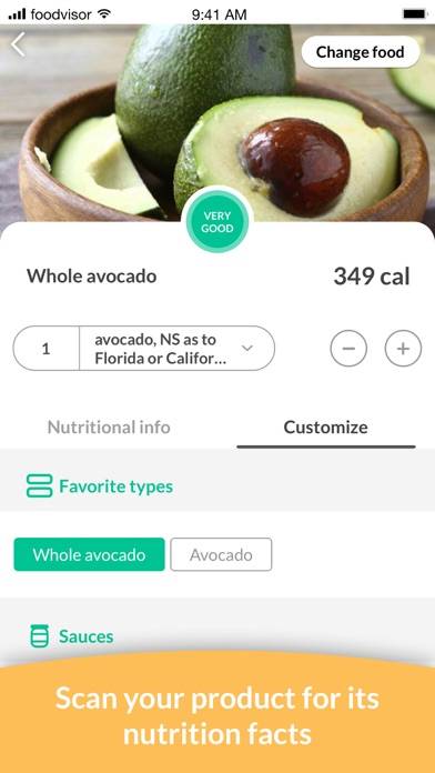 Foodvisor Schermata dell'app #4