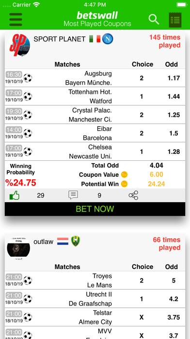 BetsWall Football Betting Tips App screenshot #5