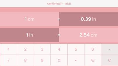 Centimetri in Pollici Schermata dell'app