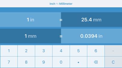 Pouces en Millimètres Capture d'écran de l'application