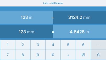 Pouces en Millimètres Capture d'écran de l'application