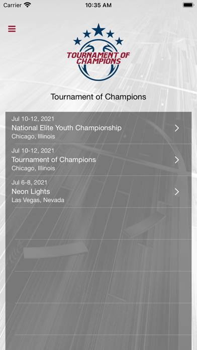 Tournament of Champions App screenshot #1