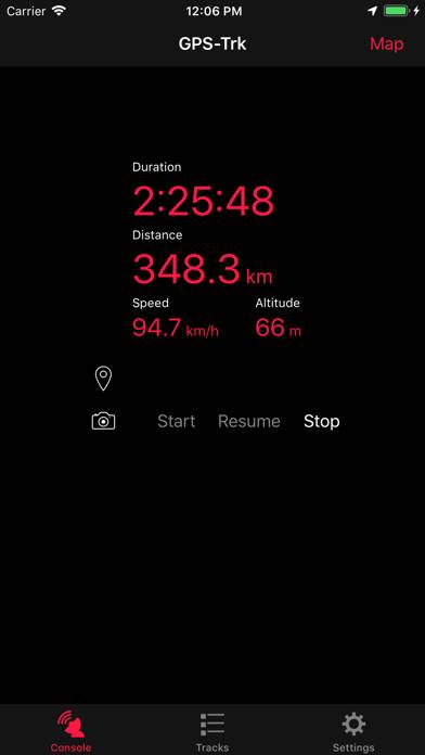 GPS-Trk 3 Captura de pantalla de la aplicación