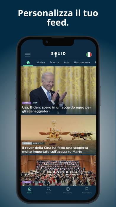SQUID – Notizie e riviste Captura de pantalla de la aplicación #3