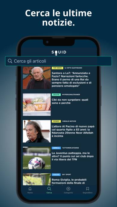 SQUID – Notizie e riviste Schermata dell'app #4