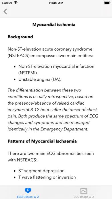 ECG A-Z Pro App screenshot