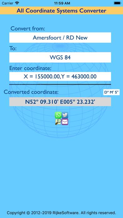 Coordinate Systems Converter App-Screenshot #1