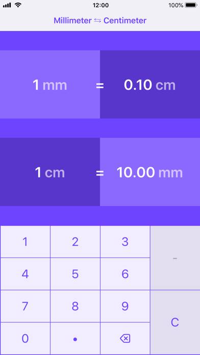 Millimeters to Centimeters App screenshot #1