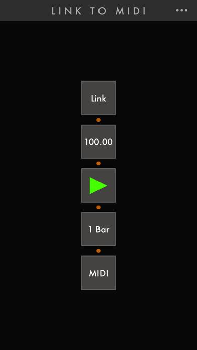 Link to MIDI Schermata dell'app