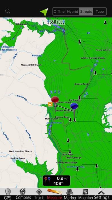Toledo Bend GPS Nautical Chart Schermata dell'app #1