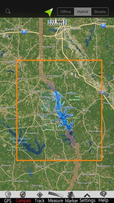 Toledo Bend GPS Nautical Chart Schermata dell'app #5