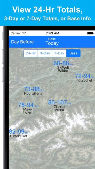 Alps Snow Map App screenshot #4
