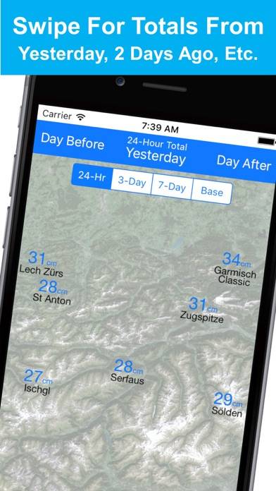 Alps Snow Map App screenshot #5