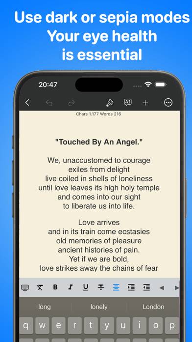 TextEdit. Schermata dell'app #6