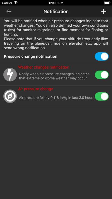 Barometer Plus Captura de pantalla de la aplicación #3