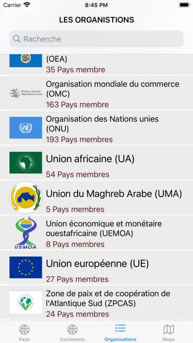 Tout Les Pays Du Monde App screenshot #6
