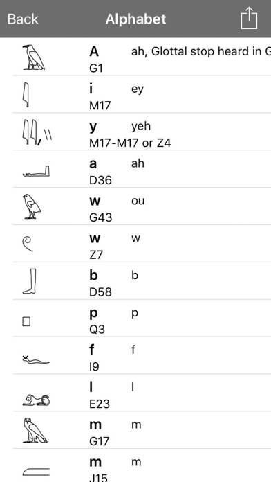 Egyptian Hieroglyph App screenshot #4