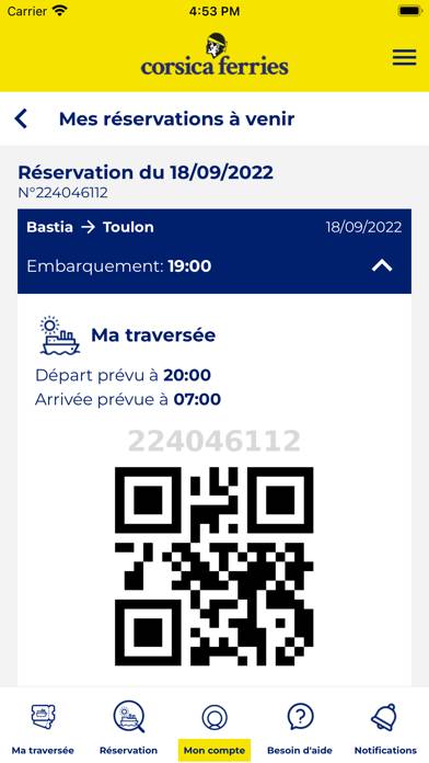 Corsica Ferries App screenshot #2