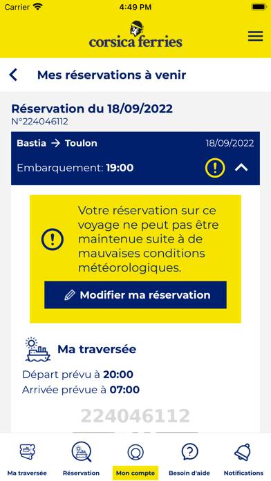 Corsica Ferries App screenshot #4