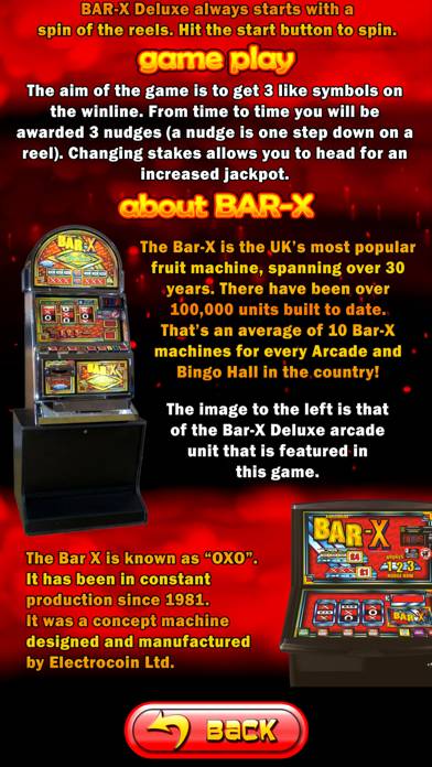 BAR-X Deluxe - The Real Arcade Fruit Machine App screenshot