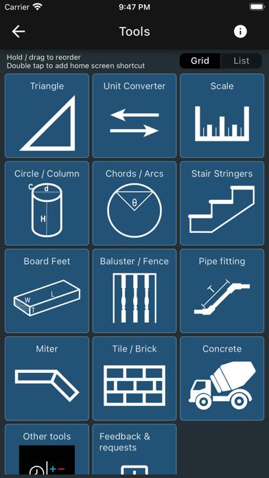 Feet and Inches Calculator screenshot