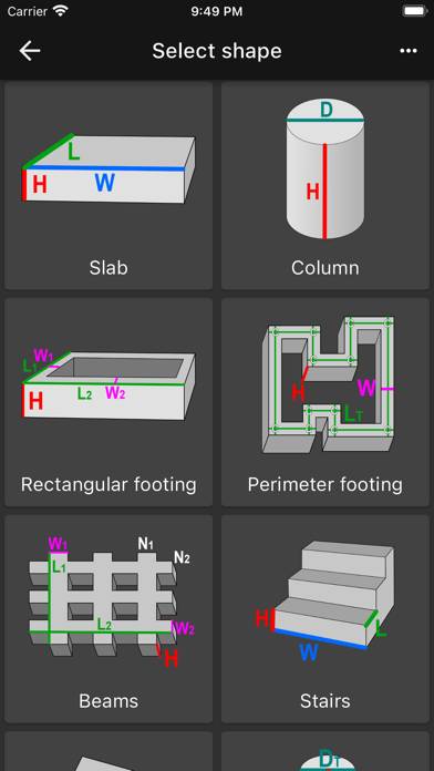 Feet and Inches Calculator App screenshot