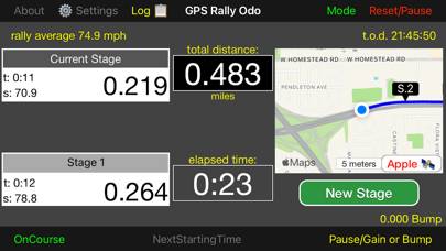 GPS Rally Odometer App screenshot #1