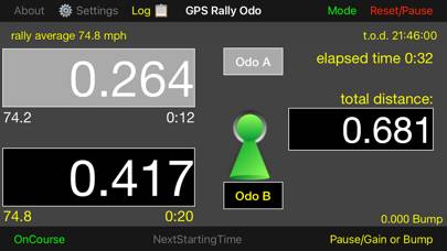 GPS Rally Odometer App screenshot #2