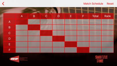 BWF Shuttle Time App skärmdump