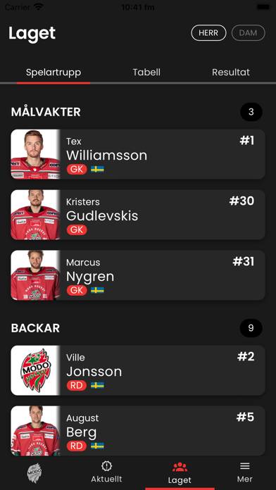 MoDo Hockey App skärmdump #5