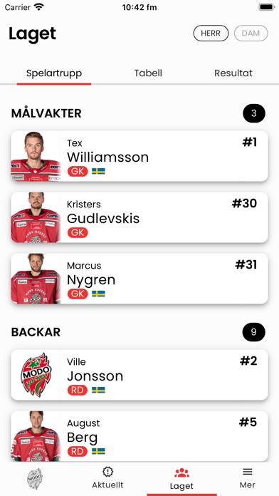 MoDo Hockey App skärmdump #6