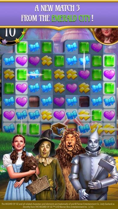The Wizard of Oz Magic Match 3 App screenshot #1