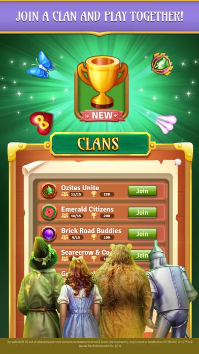 The Wizard of Oz Magic Match 3 App screenshot #2