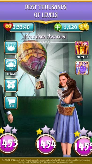 The Wizard of Oz Magic Match 3 App screenshot #3