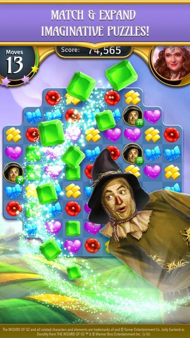The Wizard of Oz Magic Match 3 App screenshot #4