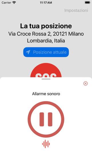 Rädda mig App skärmdump