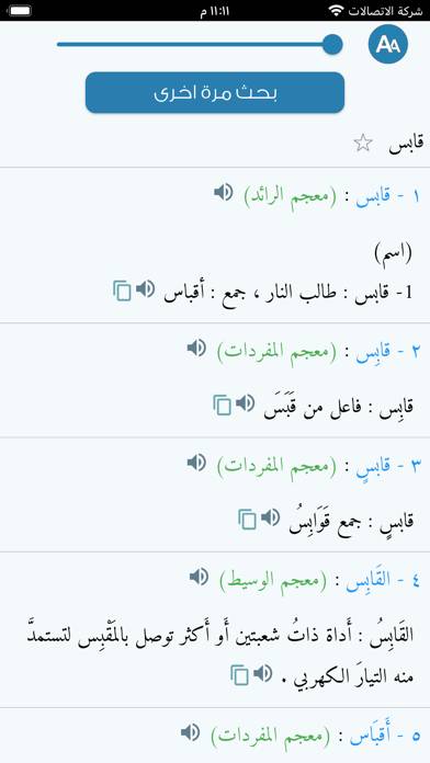 Plus معجم المعاني عربي عربي App screenshot #3