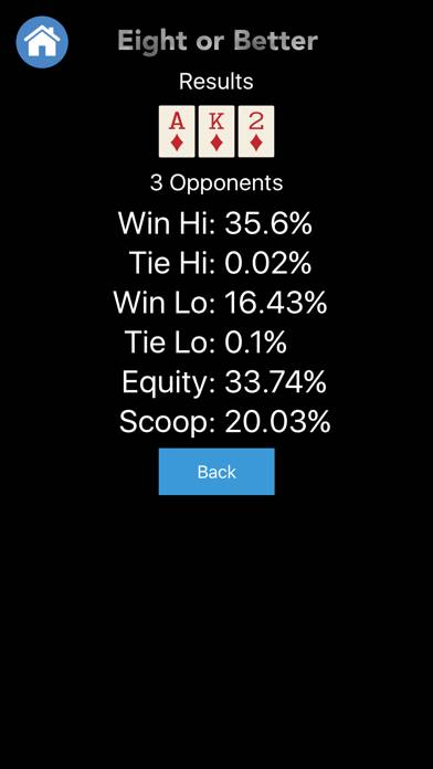 Poker Odds Helper Captura de pantalla de la aplicación #4