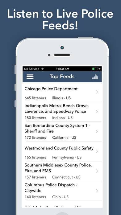 Police Scanner Radio Uygulama ekran görüntüsü #1