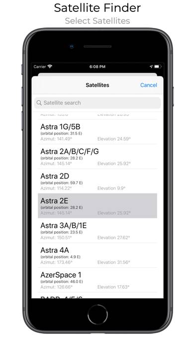 Satellite Finder (Pro) Captura de pantalla de la aplicación #3