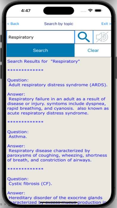 Respiratory Therapist Exam RRT App screenshot