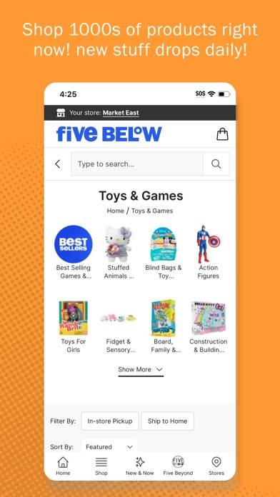 Five Below App screenshot