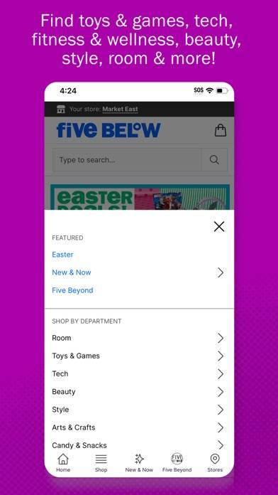 Five Below App screenshot