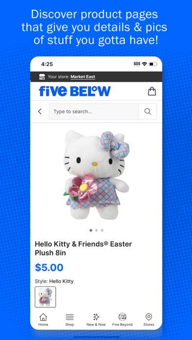 Five Below App screenshot