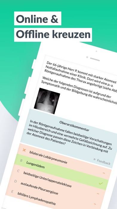 AMBOSS Kreuzen für Mediziner App-Screenshot