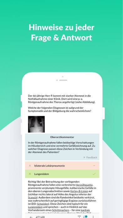 AMBOSS Kreuzen für Mediziner App-Screenshot