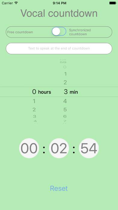 Vocal Countdown Schermata dell'app #1
